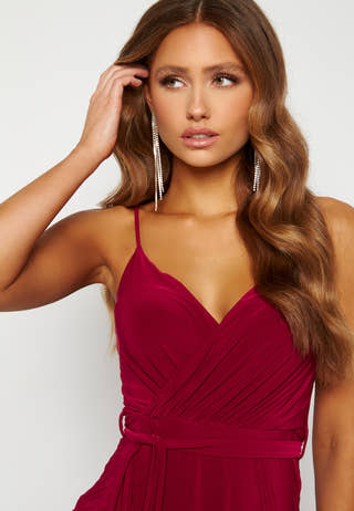 Wrap Front Maxi Dress