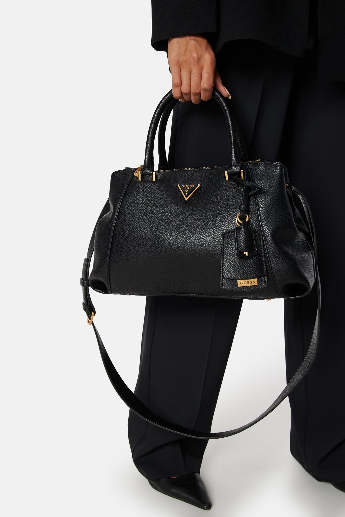 Guess - Laryn Luxury Satchel - Accessories - Black