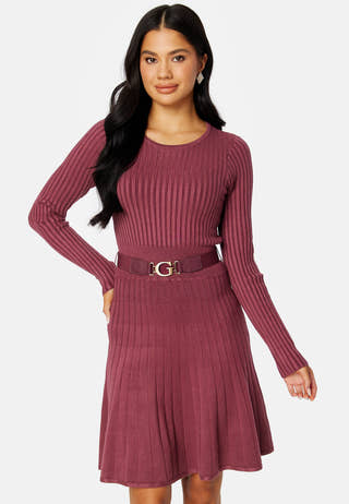 Rib Pleated Paige Dress