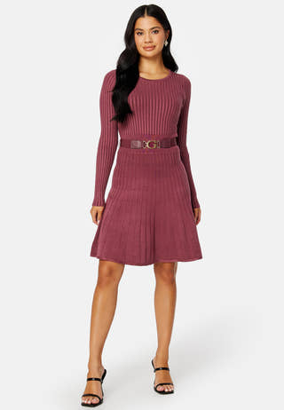 Rib Pleated Paige Dress