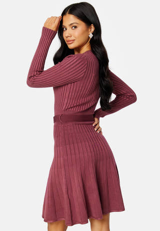Rib Pleated Paige Dress