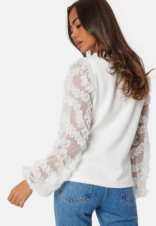 Mesh Sleeve Top