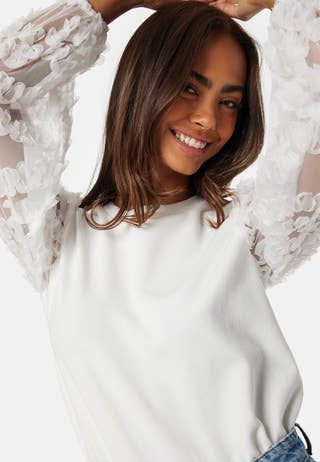 Mesh Sleeve Top