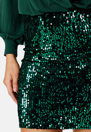 Sequin Skirt Short Dress