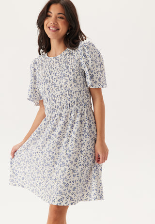 Butterfly Sleeve Short Dress