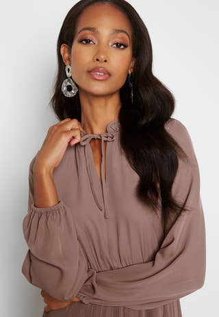 Clara Pleated Dress