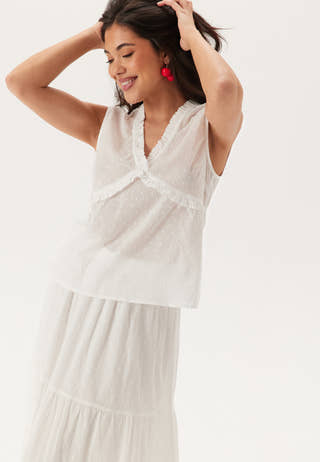 Cotton Dobby Dot Blouse