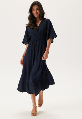 Crinkle Midi Dress