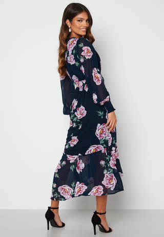 Danessa midi Puff Sleeve Dress