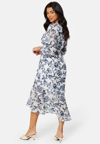 Danessa midi Puff Sleeve Dress