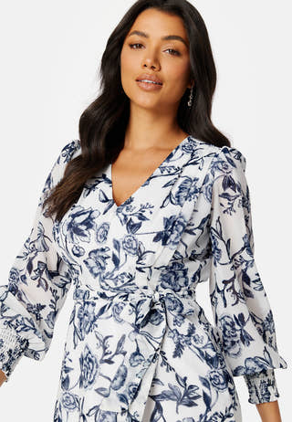 Danessa midi Puff Sleeve Dress