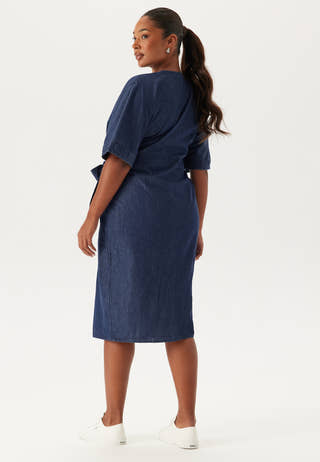 Denim Wrap Dress