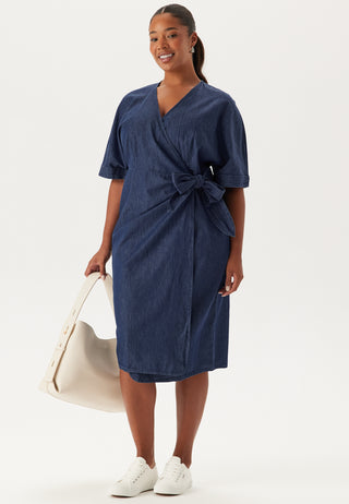 Denim Wrap Dress
