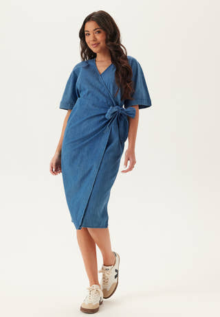 Denim Wrap Dress