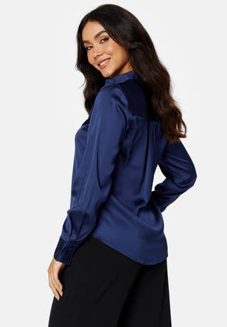 Elara satin shirt