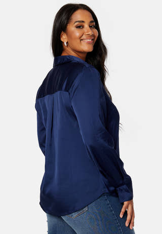 Elara satin shirt
