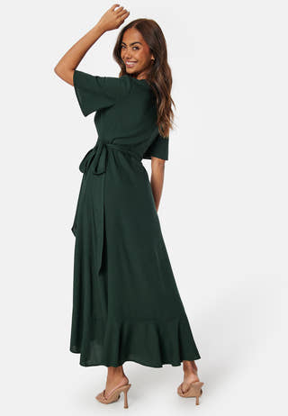 Wrap Midi Viscose Dress