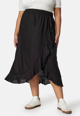 Front Wrap Viscose Skirt