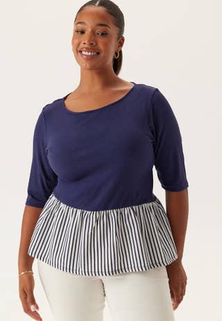 Fabric Mix Top