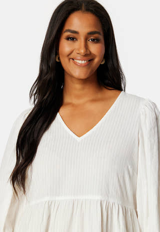 Balloon Sleeve Cotton Dress