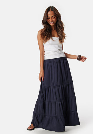 Flounce Maxi Skirt