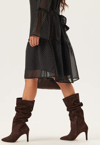 Flounce Sleeve Dress