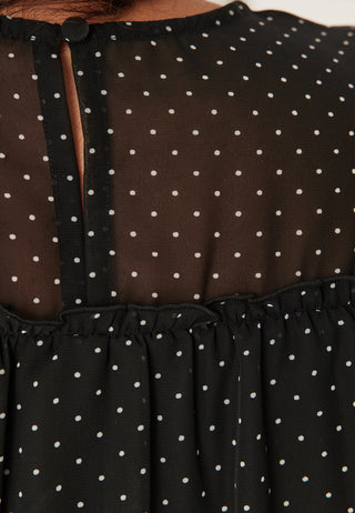 Flounce Sleeve Dress