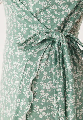Frill S/S Wrap Dress
