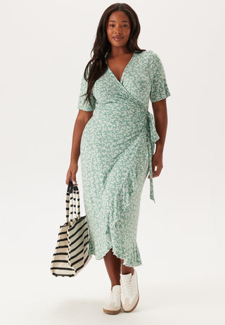 Frill S/S Wrap Dress