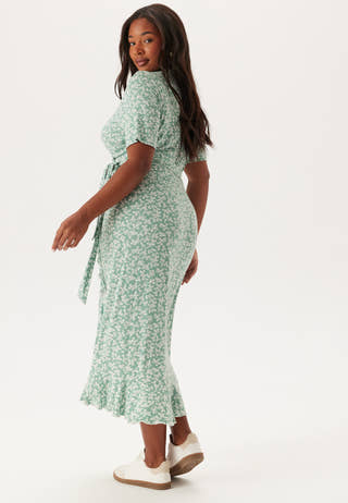 Frill S/S Wrap Dress