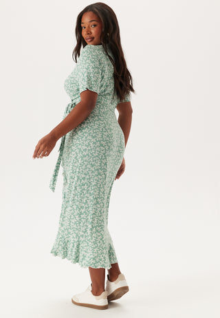 Frill S/S Wrap Dress
