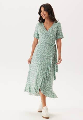 Frill S/S Wrap Dress