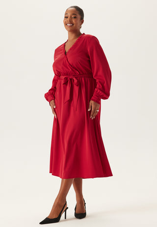 Frill Wrap Dress