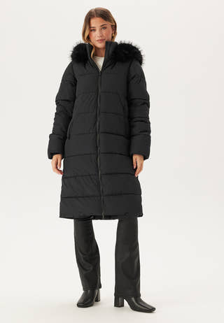 Hooded Padded Long Jacket