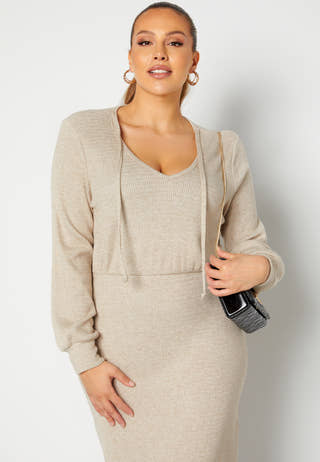 Josey rib midi dress