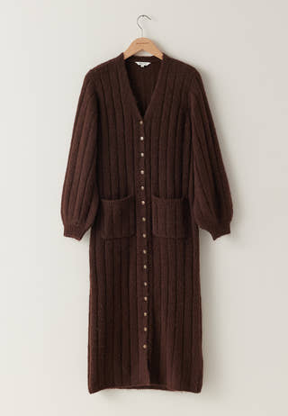 Knitted Cardigan Dress