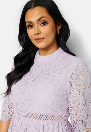 High Neck Lace Dress