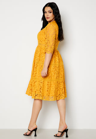 High Neck Lace Dress