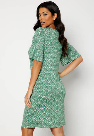 Malini button frill dress