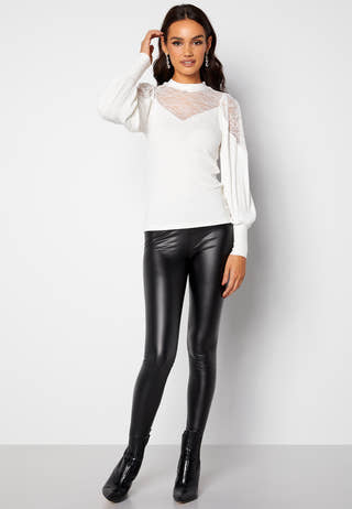 Nathalie lace puff top