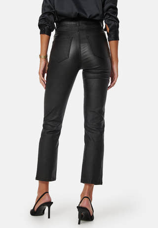 Straight Leg Coated Jeans