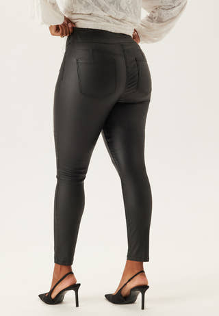 Push-up Coated Slim Trousers