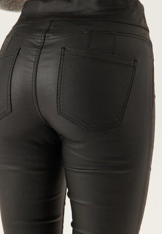 Push-up Coated Slim Trousers