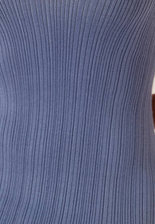 Rib Sculpted Knitted Dress