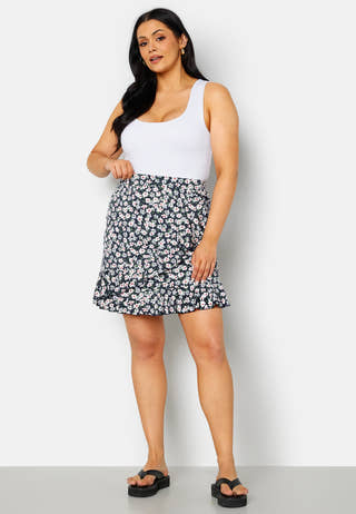Sandy short frill skirt