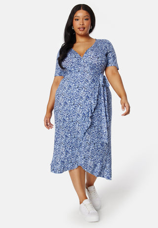 Frill S/S Wrap Dress