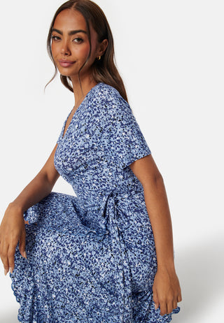 Frill S/S Wrap Dress