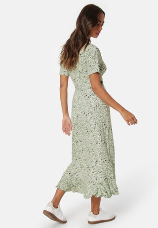 Frill S/S Wrap Dress