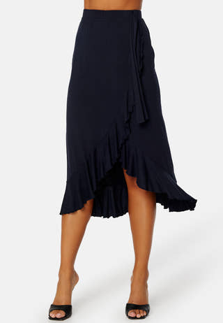 Frill Wrap Skirt