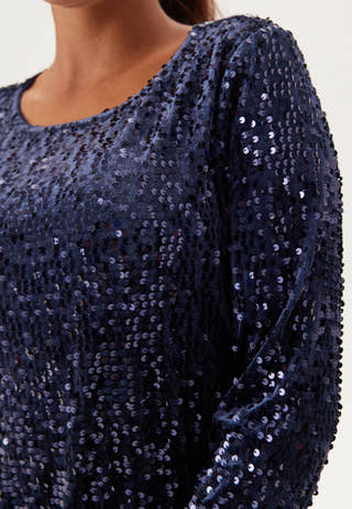 Sequin Long Midi Dress